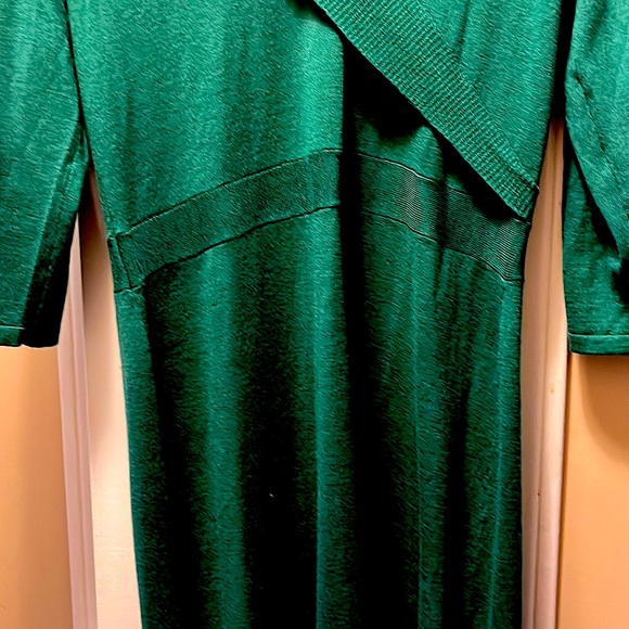Dresses & Skirts - New green sweater dress - large, Live Life Designs  - 100% Merino wool